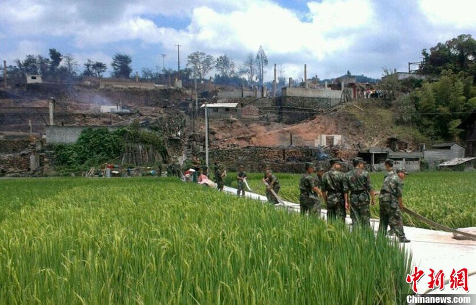 圖為火災現場。沫浠 攝 圖片來源：CFP視覺中國