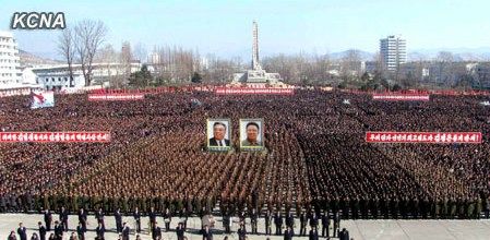 朝鮮民眾稱，朝鮮軍民“將在任意時期、對任意對象隨意實施無止境的正義打擊，一定實現民族的夙愿祖國統一大業”。