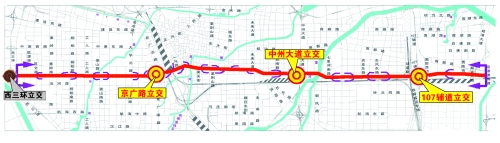 鄭州隴海路將建高架橋從西三環直奔京港澳高速