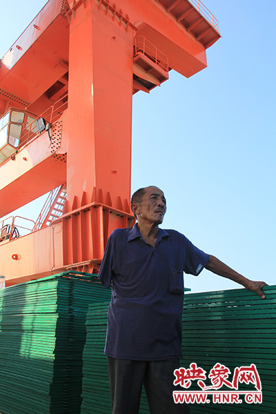 2014年7月31日，淅川縣九重鎮陶岔村獨臂護水員李進群在淅川渠首。