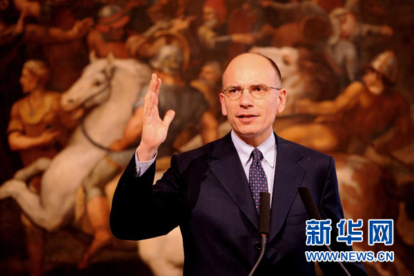  2月13日，意大利政府總理恩里科·萊塔宣布辭職。