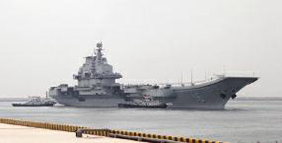 遼寧艦是我國海軍第一艘航母，新型航母將會比它更大更先進。