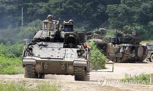 資料圖：韓美“乙支自由衛士”(UFG)聯合軍演畫面