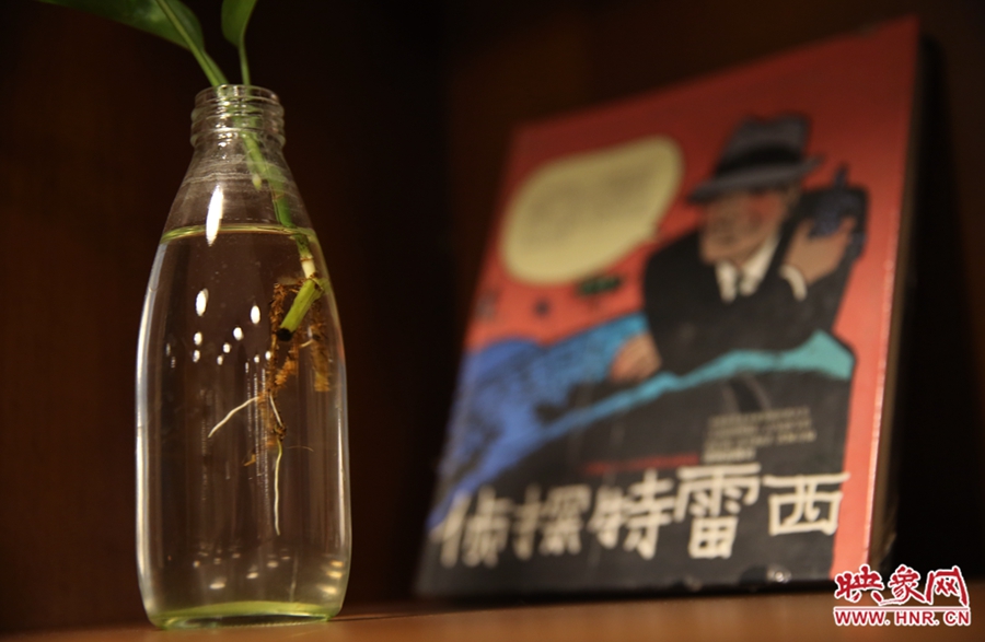 書店內的裝飾。